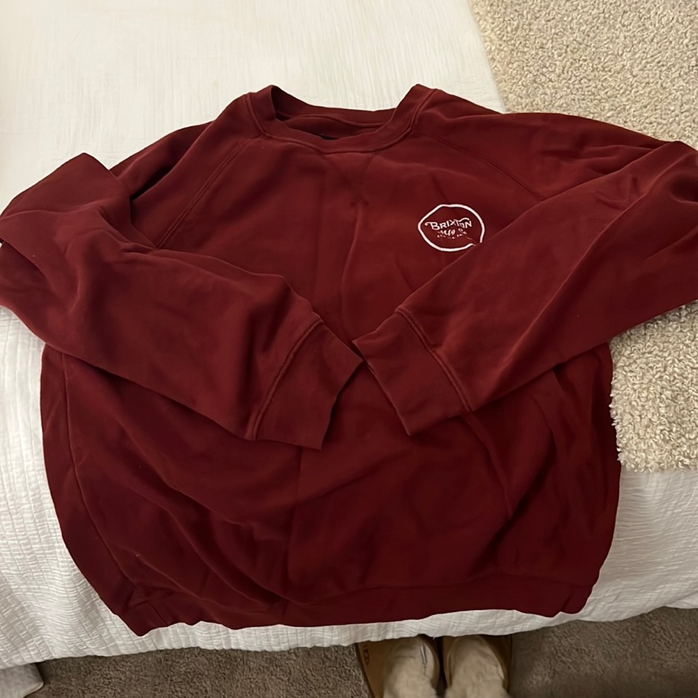 Brixton - Large - Crewneck - Dark Red